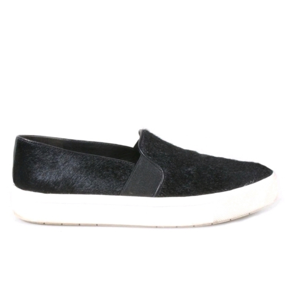 Vince "Berlin" Black Calf Hair slip on Sneakers 🖤 7.5 - Picture 2 of 8